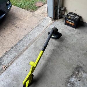 Cordless Electric String Trimmer in Yellow and Black